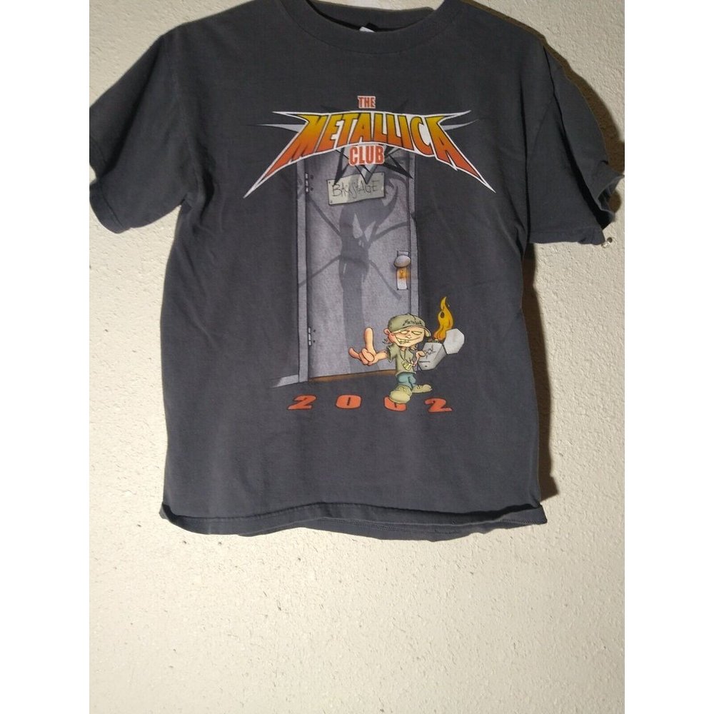 2002 METALLICA MET CLUB T- SHIRT Size Medium FAN CLUB